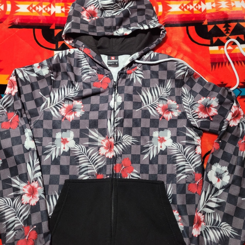 Southpole Men's Hoodie Adult  S Sweatshirt Zip Down Hoodie.